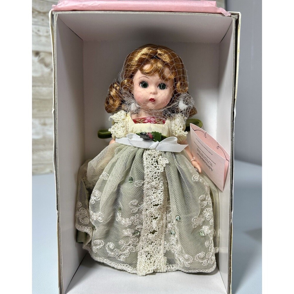 Madame Alexander 33365 Precious Peridot 8in Doll Green Dress Red Hair